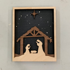Wholesale Layered Nativity Sign