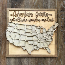 Load image into Gallery viewer, Adventures Awaits Travel Map