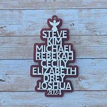 Load image into Gallery viewer, Christmas Tree Name Ornament
