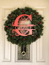 Load image into Gallery viewer, Family Initial and Name Wood Sign