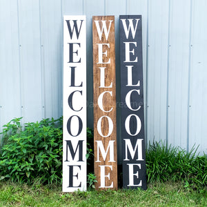 Wooden Welcome Porch Sign