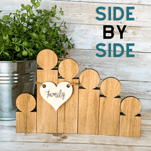 Load image into Gallery viewer, Wooden Block Family Figures