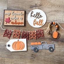Load image into Gallery viewer, Fall Pumpkin Truck Tier Tray pieces OR Set