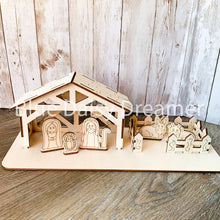Load image into Gallery viewer, DIY Wooden Nativity Kit