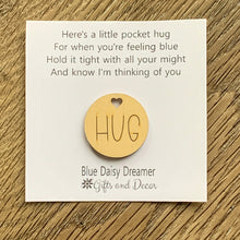 Load image into Gallery viewer, Pocket Hug Wooden Token