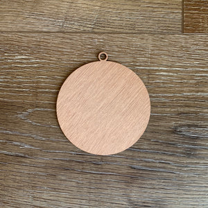 Wholesale wood round ornament