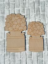 Wooden Flower Jar