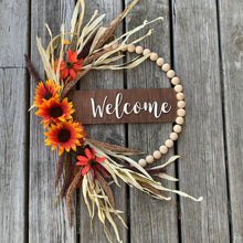 Load image into Gallery viewer, Beaded welcome door hanger
