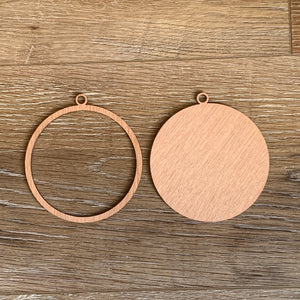 Wholesale wood round ornament