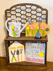 Spring Garden tier tray set (tray display only)