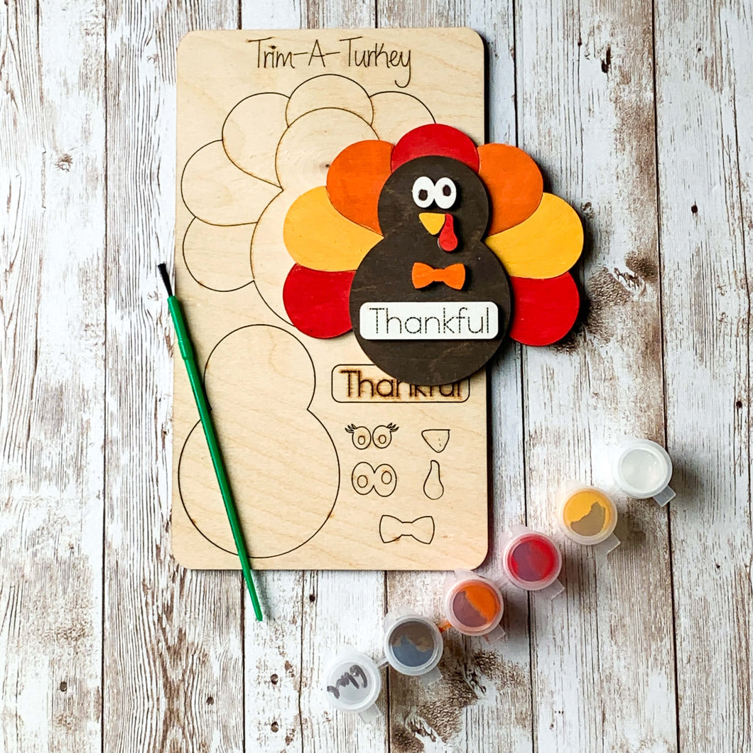 Trim Your Own Turkey Craft Kit