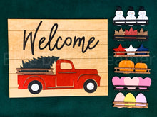 Load image into Gallery viewer, Interchangeable Truck Welcome sign (painted)
