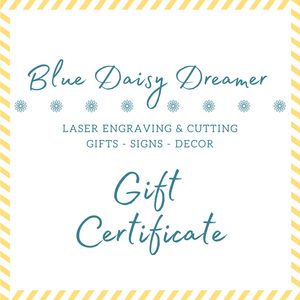 Blue Daisy Gift Card