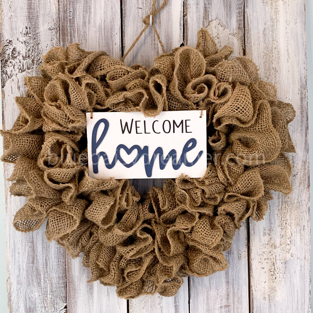 Heart shop burlap wreath