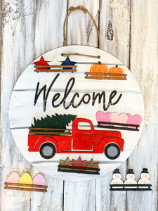 Interchangeable Truck Welcome sign (painted)