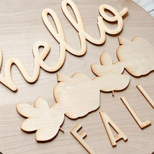 Load image into Gallery viewer, DIY Interchangeable Seasonal Hello Door Hanger Sign KIT
