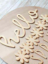 Load image into Gallery viewer, DIY Interchangeable Seasonal Hello Door Hanger Sign KIT
