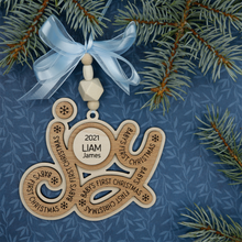 Load image into Gallery viewer, Baby’s First Christmas Joy Ornament
