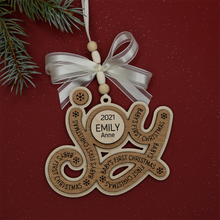 Load image into Gallery viewer, Baby’s First Christmas Joy Ornament
