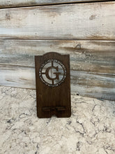 Load image into Gallery viewer, Wood Cell Phone Stands With Monogram
