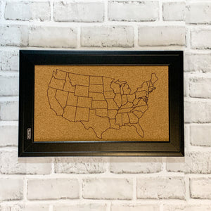USA Corkboard Map