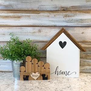 Wooden Block Family Figures