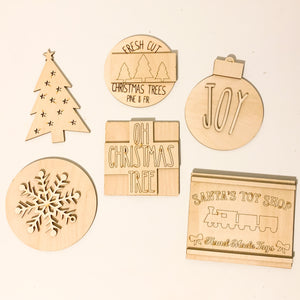 DIY Christmas Tier Tray set (unpainted)