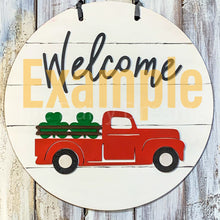 Load image into Gallery viewer, Add on unfinished pieces for DIY Red Truck Interchangeable Sign
