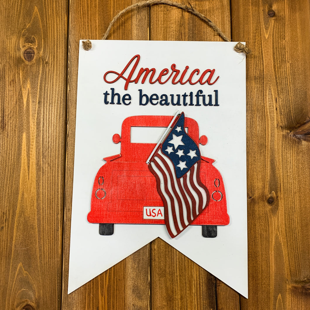 America the Beautiful Door tag