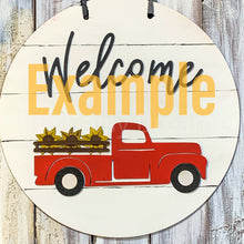 Load image into Gallery viewer, Add on unfinished pieces for DIY Red Truck Interchangeable Sign
