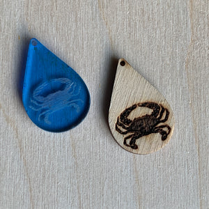 Maryland Wholesale Crab Earrings