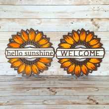 Load image into Gallery viewer, Sunflower Door Hanger Sign
