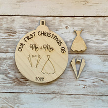 Load image into Gallery viewer, Wholesale First Christmas as Mr and Mrs Ornament
