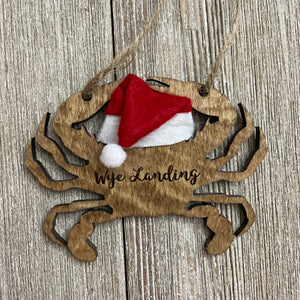 Maryland Santa crab ornament