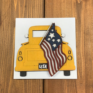 Patriotic Truck Shelf sitter