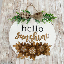 Load image into Gallery viewer, Hello Sunshine door sign
