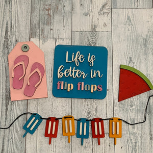 Summer Tier Tray Set