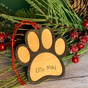 Wholesale wood paw ornament shape