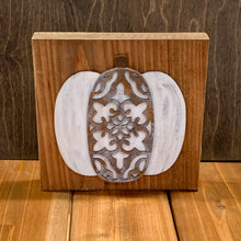 Load image into Gallery viewer, Large Pumpkin Shelf sitter 10.5 x 10.5 inches

