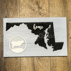 Maryland Outline Sign