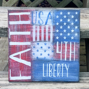 Patriotic Collage sign