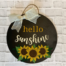 Load image into Gallery viewer, Hello Sunshine door sign
