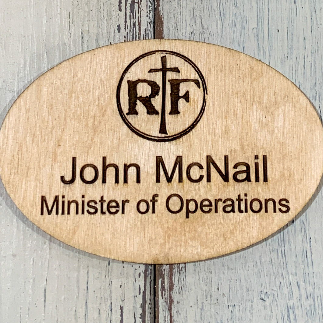 Magnetic Name badge