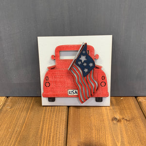 Patriotic Truck Shelf sitter