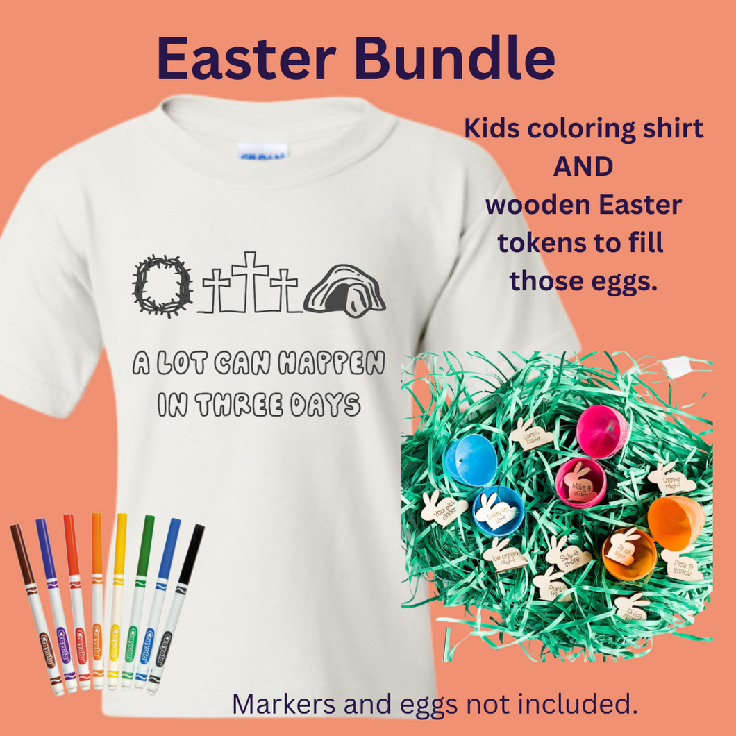 Easter Egg Tokens - Coloring t-shirt BUNDLE