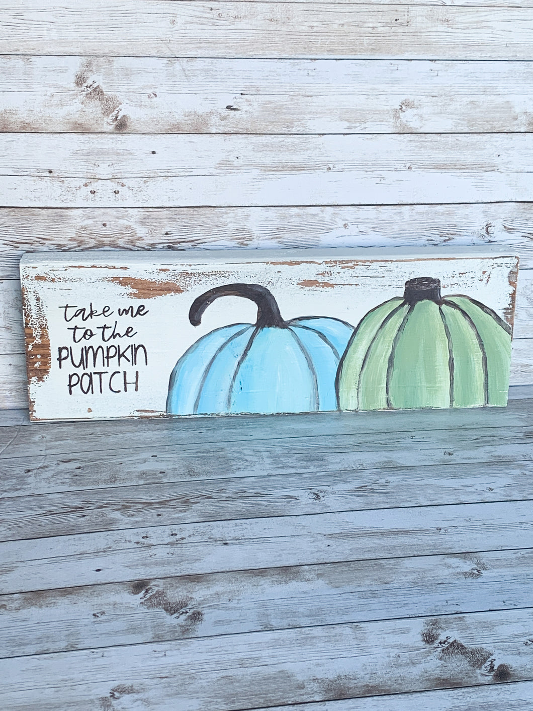 Take me to the pumpkin patch shelf sitter