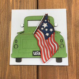 Patriotic Truck Shelf sitter