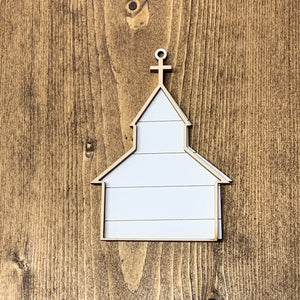 Wholesale Shiplap Church Tag