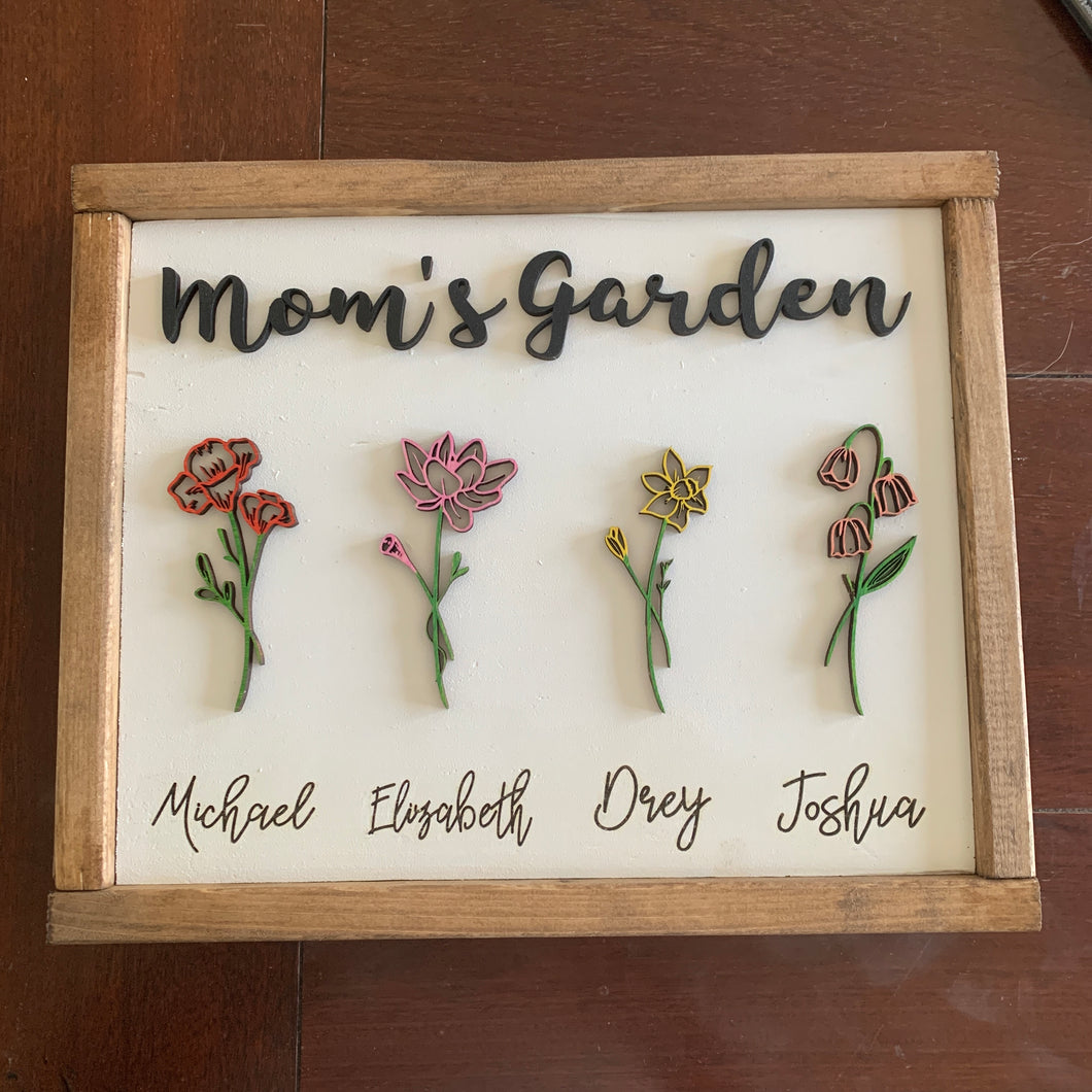 Mom or Grandma’s Flower Garden Sign